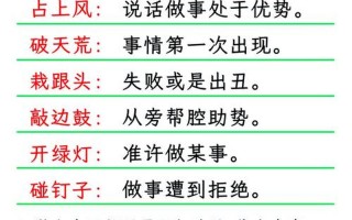 惯用语有哪些(惯用语有哪些四年级上册)